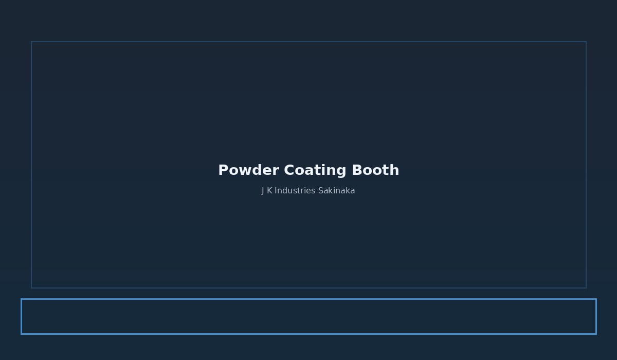 Powder coating booth at J K Industries Sakinaka
