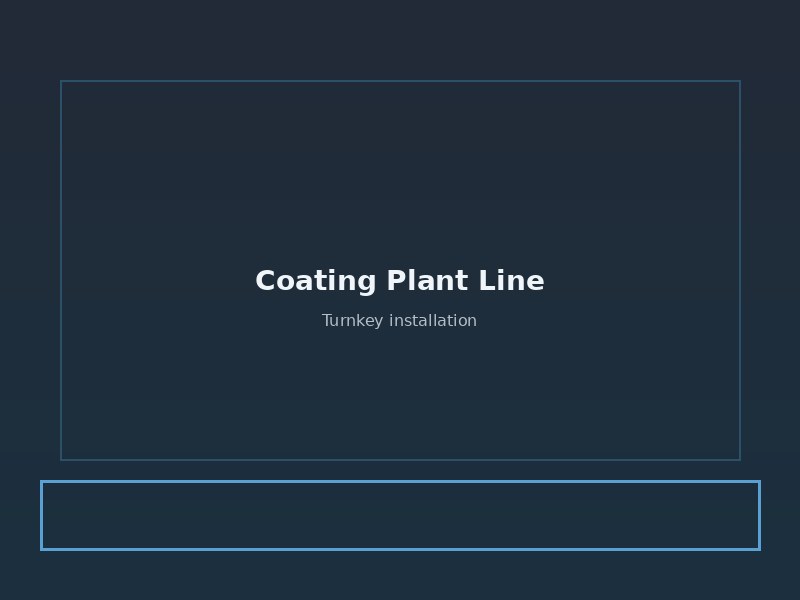 Powder coating plant line