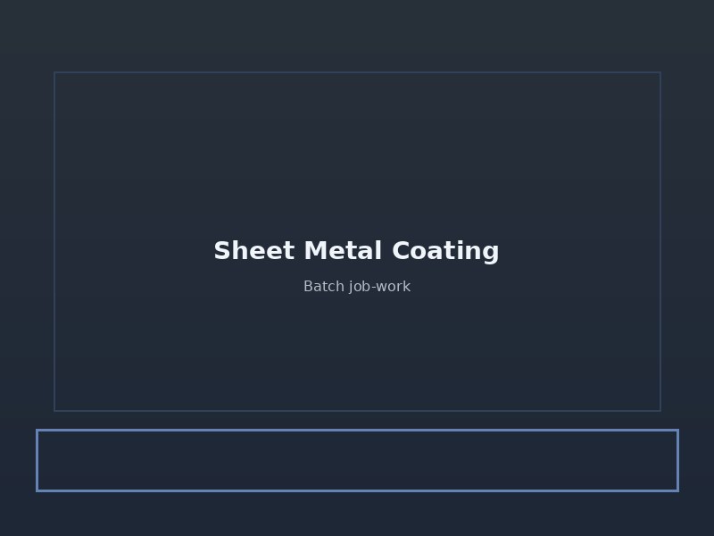 Sheet metal powder coating